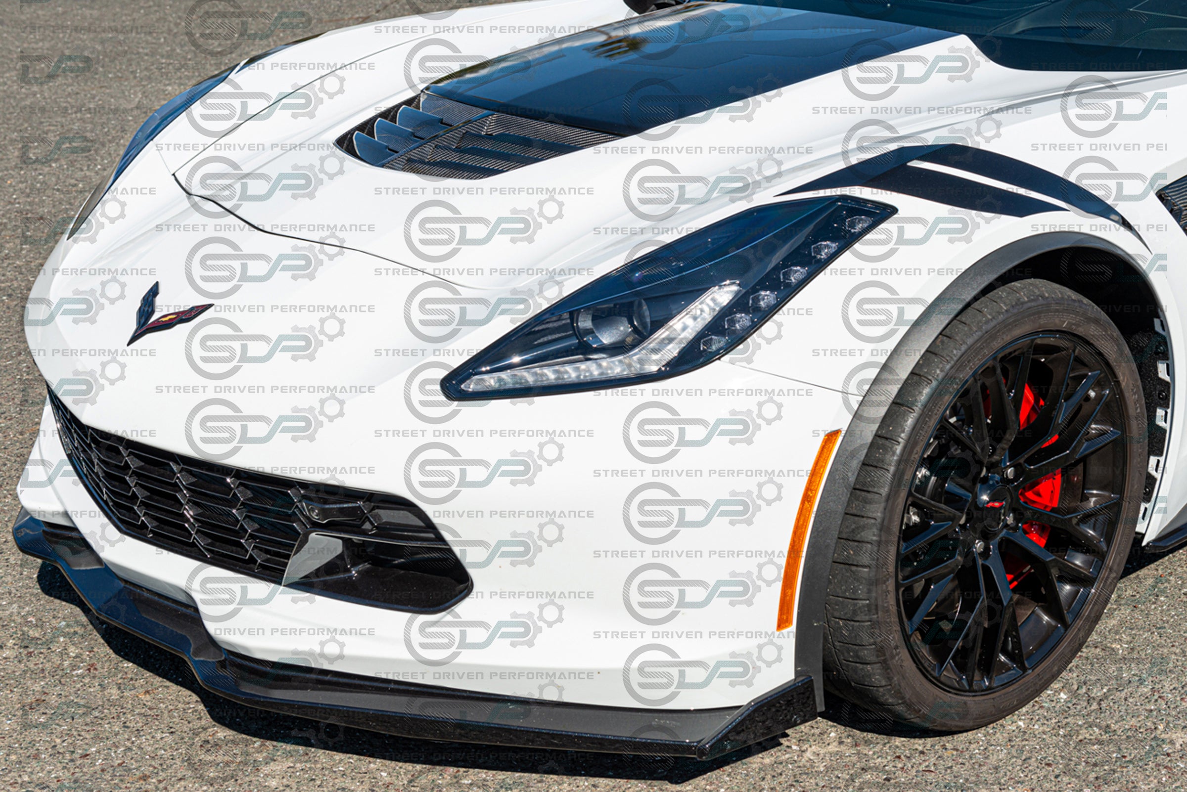 2014-2019 C7 - Corvette - Carbon Fiber Hood Vent - Z06 Style